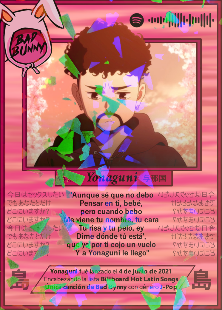 Carta YONAGUNI de BAD BUNNY | Edición Coleccionable