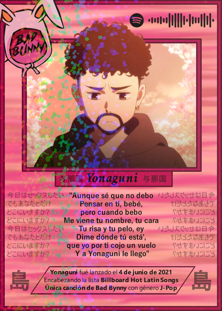 Carta YONAGUNI de BAD BUNNY | Edición Coleccionable
