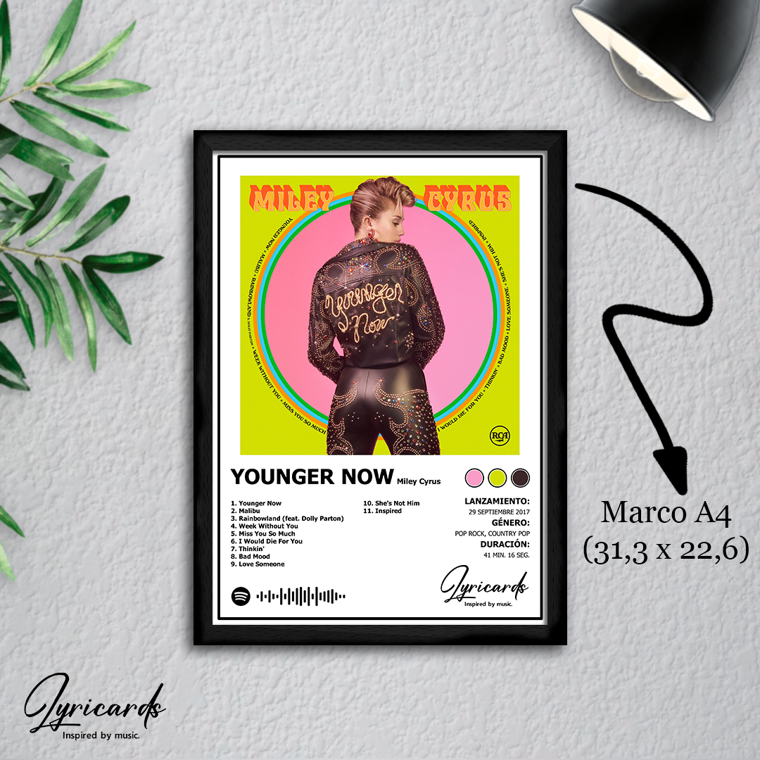 Lámina A4 - Younger Now - Miley Cyrus
