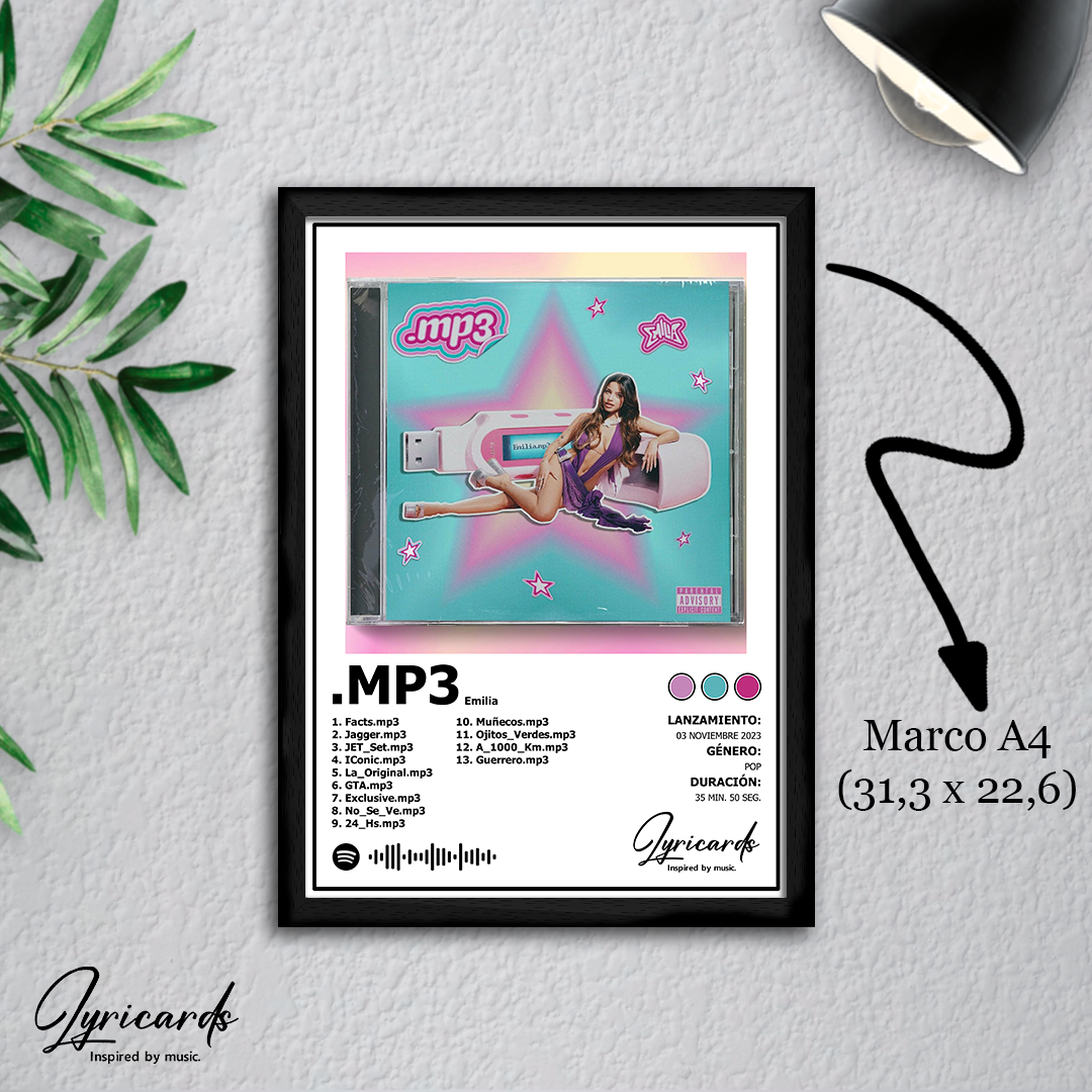 Lámina A4 - MP3 - Emilia